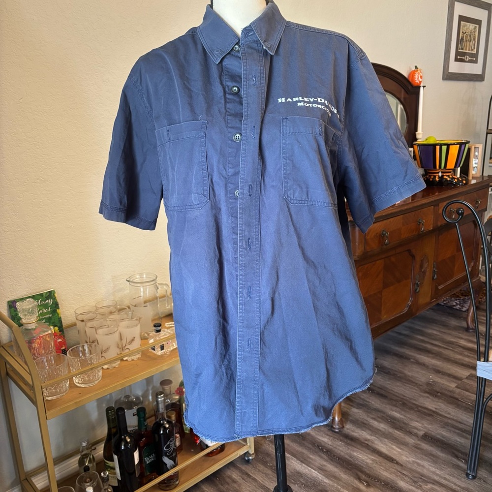 Harley Davidson Button Down Work Shirt - image 1